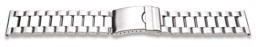 Zeige Details für Metallglieder-Uhrenarmband, Edelstahl, matt/glänzend Bild von Metallglieder-Uhrenarmband, Edelstahl, matt/glänzend