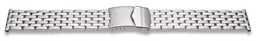 Zeige Details für  Zeitloses Metallglieder-Uhrenarmband, Edelstahl, matt/glänzend Bild von  Zeitloses Metallglieder-Uhrenarmband, Edelstahl, matt/glänzend