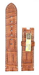 Zeige Details für MARITIM Alligator für Faltschließe, hellbraun, 22/20 mm Bild von MARITIM Alligator für Faltschließe, hellbraun, 22/20 mm