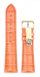 Zeige Details für London Alligator matt, orange, 22/18 mm Bild von London Alligator matt, orange, 22/18 mm