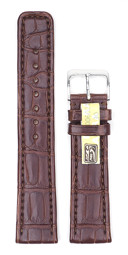 Zeige Details für San Remo Alligator braun, 20/18 mm Bild von San Remo Alligator braun, 20/18 mm