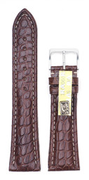 Zeige Details für Ocean Alligator round scales, braun, 22/18 mm Bild von Ocean Alligator round scales, braun, 22/18 mm
