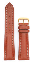 Zeige Details für Kalbleder Chrono Soft, cognac, 22/18 mm Bild von Kalbleder Chrono Soft, cognac, 22/18 mm