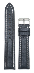 Zeige Details für Strauß Chronogrande, schwarz, 20/18 mm Bild von Strauß Chronogrande, schwarz, 20/18 mm