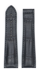 Zeige Details für SWISS Alligator für Faltschließe, schwarz, 20/18 mm, Damenlänge Bild von SWISS Alligator für Faltschließe, schwarz, 20/18 mm, Damenlänge