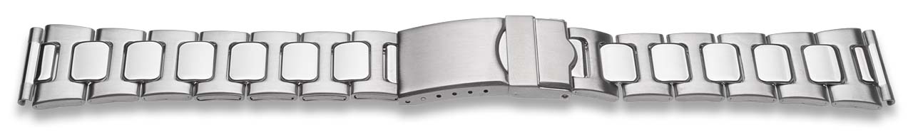 Bild von Hirsch Metallgliederband Edelstahl, matt/glänzend