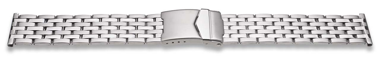 Bild von  Zeitloses Metallglieder-Uhrenarmband, Edelstahl, matt/glänzend