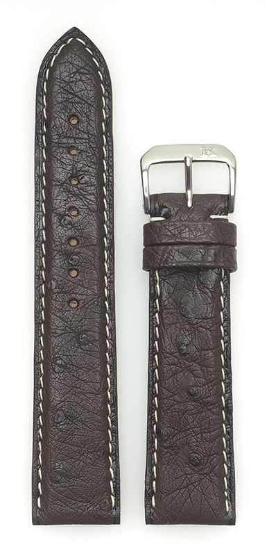 Bild von Strauß Classic Kontrastnaht, dunkelbraun, 20/18 mm
