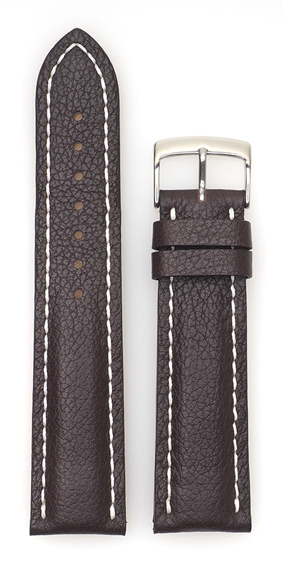 Bild von Kalbleder Chronogrande, dunkelbraun, 22/20 mm