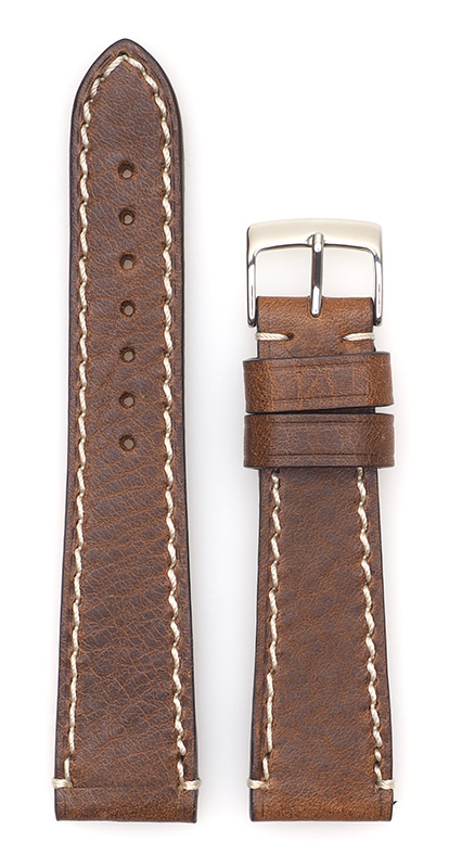 Bild von Saddle Vintage stitched, hellbraun, 22/18 mm
