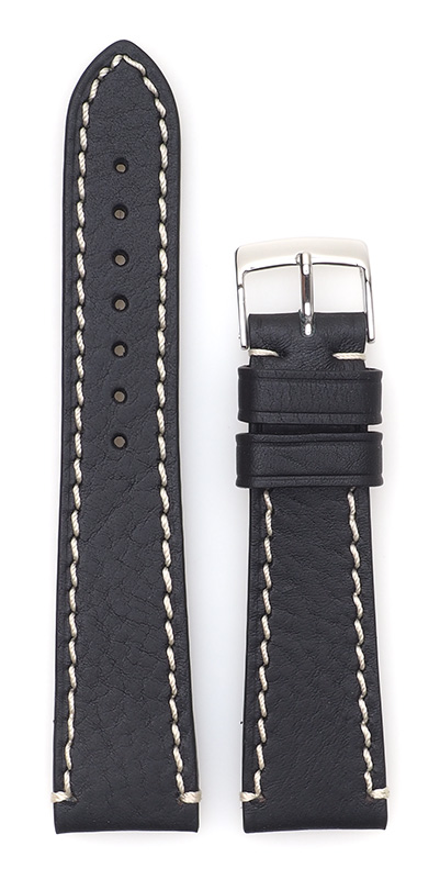 Bild von Saddle Vintage stitched, schwarz, 22/18 mm