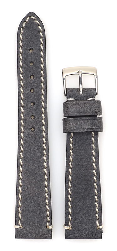 Bild von Saddle Vintage stitched, anthrazit 20/16 mm