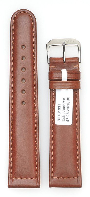 Bild von Echt Juchten, cognac, 20/18 mm