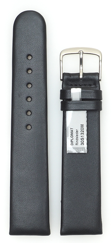 Bild von Diplomat mit Spange, schwarz, 20/18 mm